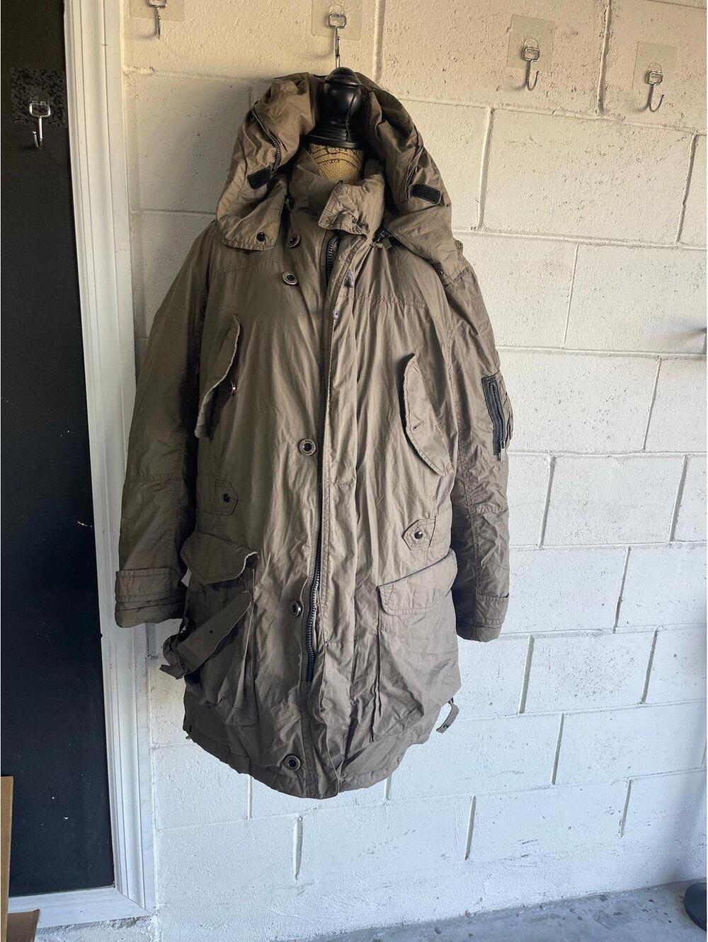 Hugo Boss Orange GOOSE Feather Trench Coat size XL